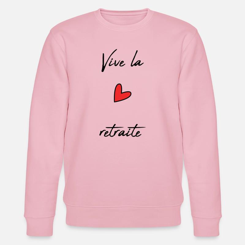 RETRAITE. RETRAITE. RETRAITEE. BONNE RETRAITE - Sweat bio CHANGER Stanley/Stella Unisexe - rose pâle