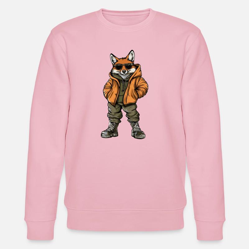 Fuchs Cool Winter - Stanley/Stella Unisex Bio-Sweatshirt CHANGER  - Hellrosa