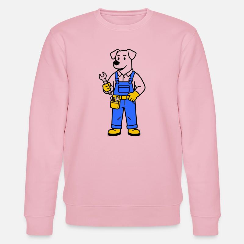Hundeklempner - Stanley/Stella Unisex Bio-Sweatshirt CHANGER  - Hellrosa