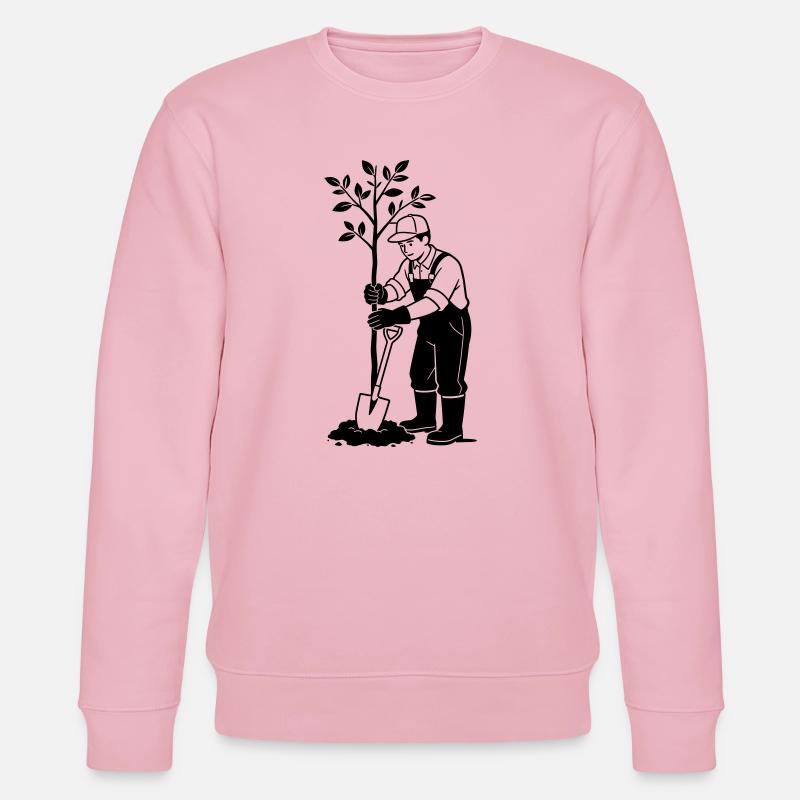 Gärtner - Stanley/Stella Unisex Bio-Sweatshirt CHANGER  - Hellrosa