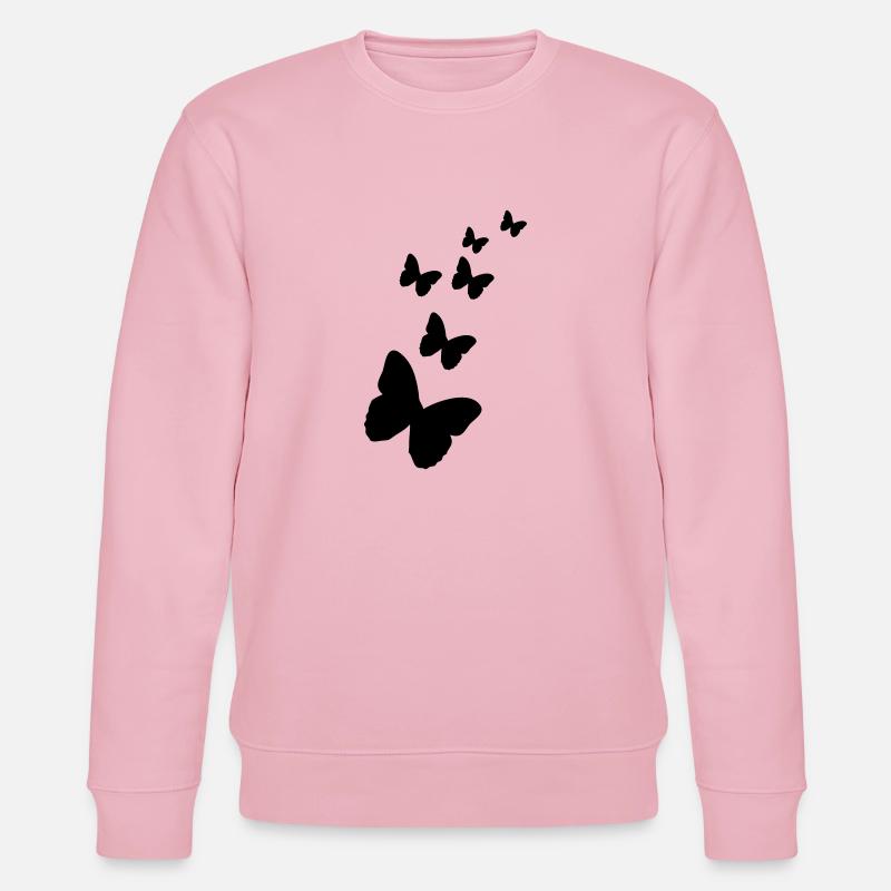 papillon - Sweat bio CHANGER Stanley/Stella Unisexe - rose pâle