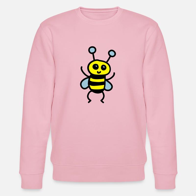 Niedliche Biene 3 - Stanley/Stella Unisex Bio-Sweatshirt CHANGER  - Hellrosa