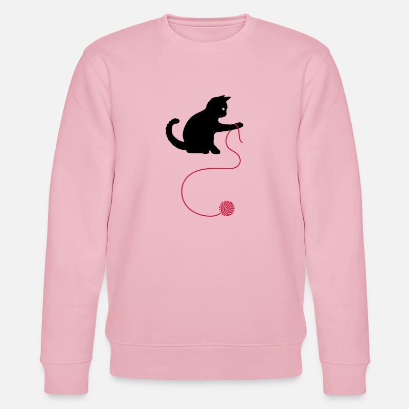 chat - Sweat bio CHANGER Stanley/Stella Unisexe - rose pâle
