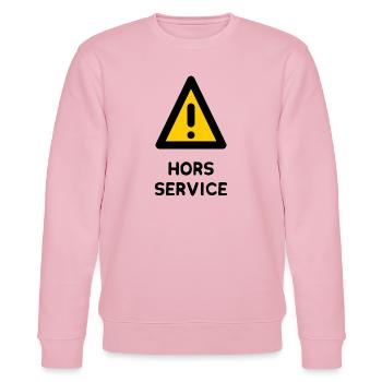 HORS SERVICE. PANNEAU. DANGER. HUMOUR. DRÔLE - Sweat bio CHANGER Stanley/Stella Unisexe - rose pâle - Devant - Jaron (178cm) & Liana (172cm)