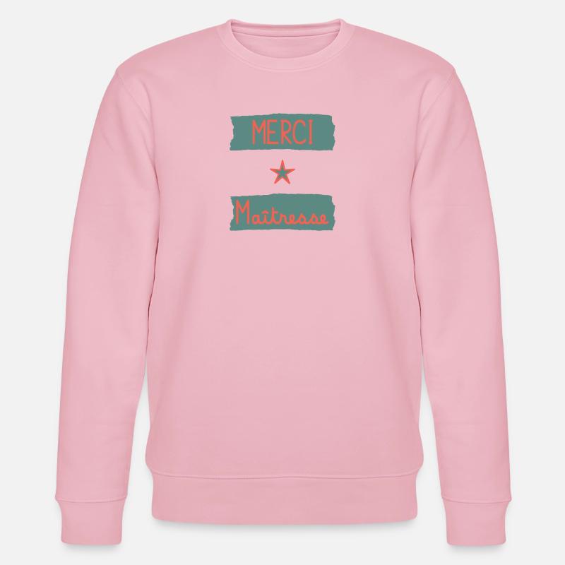 MAÎTRESSE. MERCI. MERCI MAÎTRESSE - Sweat bio CHANGER Stanley/Stella Unisexe - rose pâle