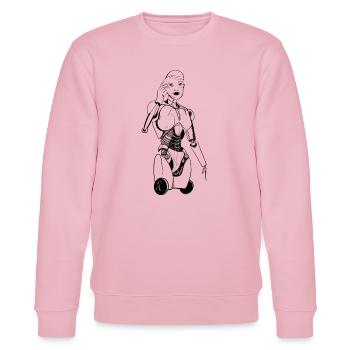 Arts - Stanley/Stella Unisex Bio-Sweatshirt CHANGER  - Hellrosa - Vorne - Jaron (178cm) & Liana (172cm)