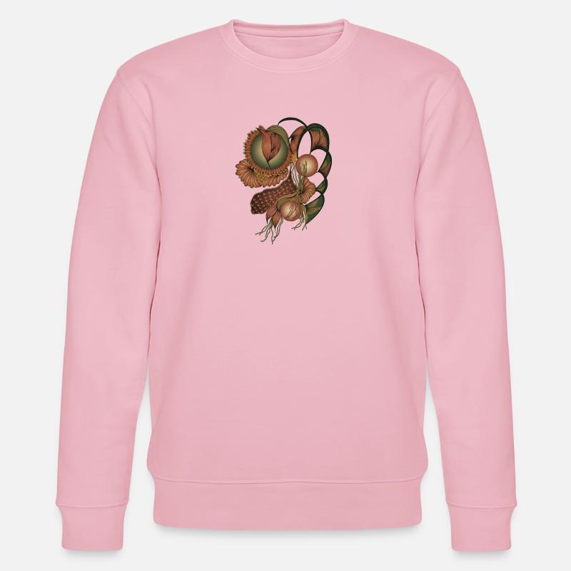 Erdfarbene Blume Formen - Stanley/Stella Unisex Bio-Sweatshirt CHANGER  - Hellrosa