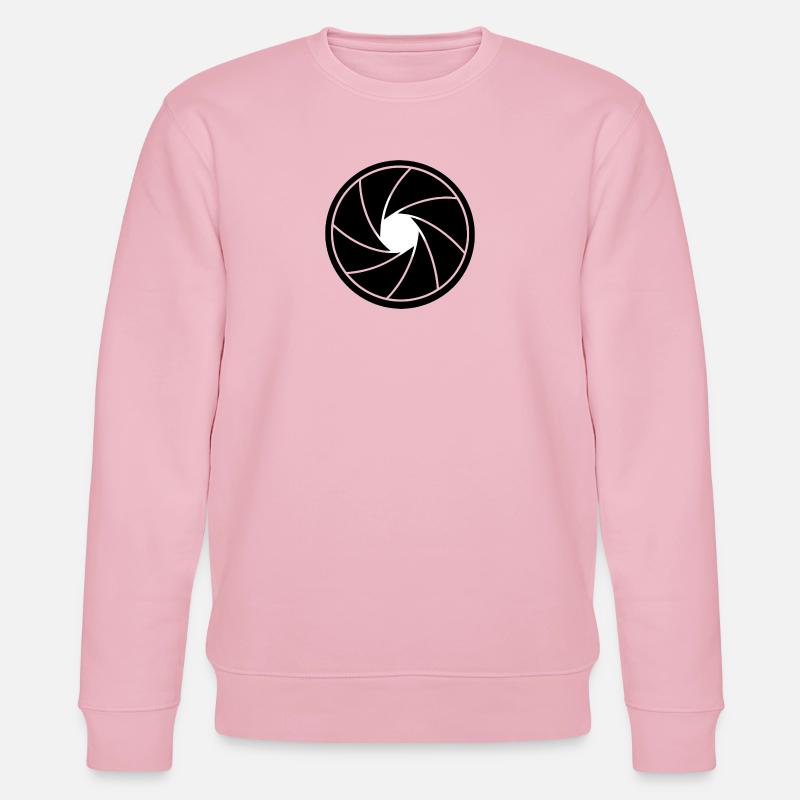 Spirale d’ouverture noir et blanc - Sweat bio CHANGER Stanley/Stella Unisexe - rose pâle
