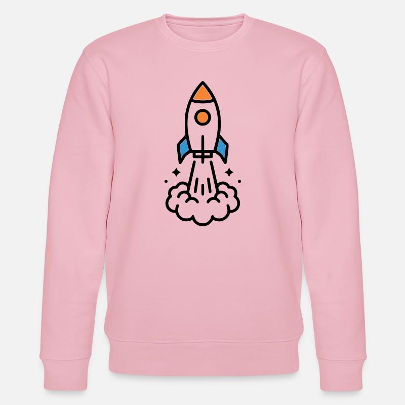 Comic spatial Rocket Launch - Sweat bio CHANGER Stanley/Stella Unisexe - rose pâle