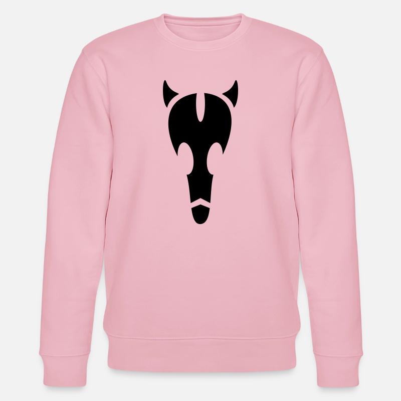 Crâne de taureau extraterrestre - Sweat bio CHANGER Stanley/Stella Unisexe - rose pâle