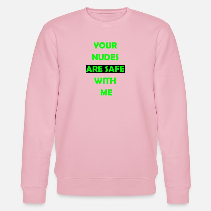 Funny Bold Statement Tee - Stanley/Stella CHANGER Unisex Organic Sweatshirt - cotton pink