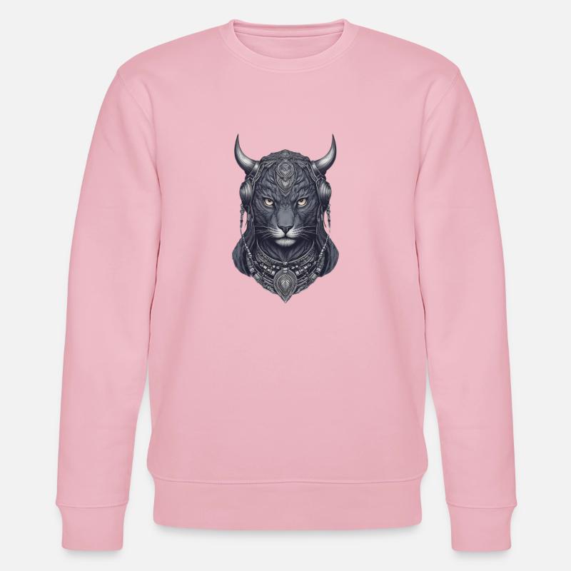 Katze - Stanley/Stella Unisex Bio-Sweatshirt CHANGER  - Hellrosa