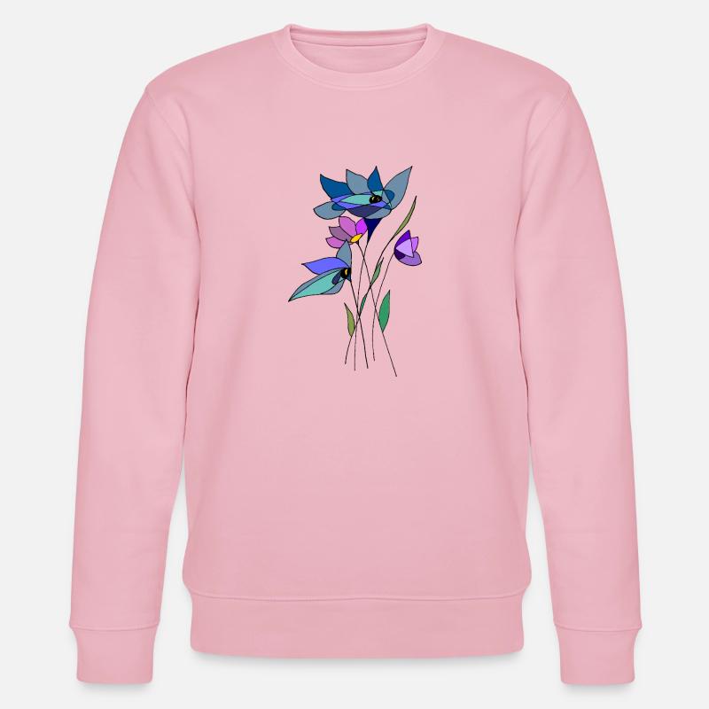 Fleur - Sweat bio CHANGER Stanley/Stella Unisexe - rose pâle