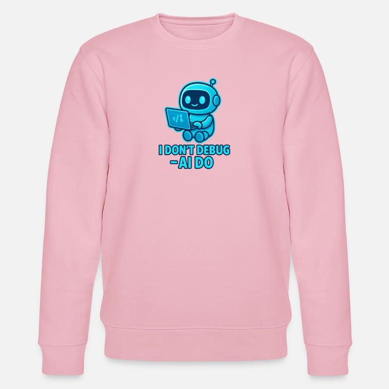 KI Debug: AI übernimmt das Debuggen - Stanley/Stella Unisex Bio-Sweatshirt CHANGER  - Hellrosa