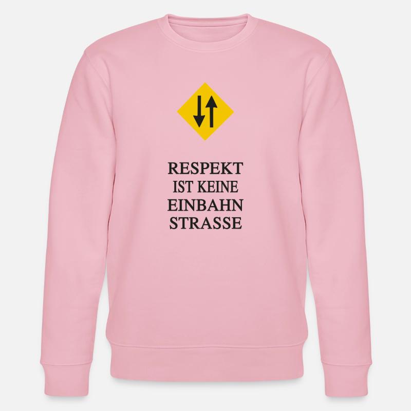 Respekt. Keine Einbahnstraße - Stanley/Stella Unisex Bio-Sweatshirt CHANGER  - Hellrosa