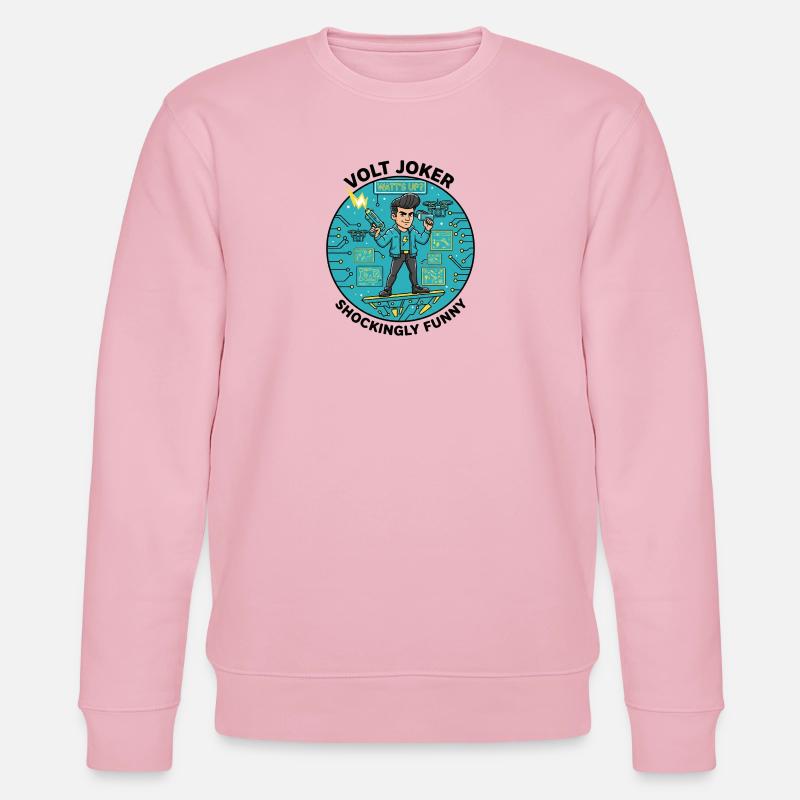 Watt's Up Elektronikheld - Stanley/Stella Unisex Bio-Sweatshirt CHANGER - Hellrosa