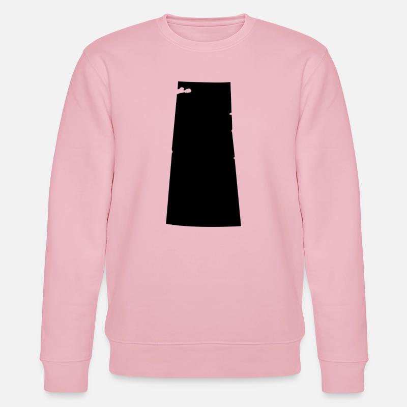 Saskatchewan Map - Stanley/Stella CHANGER Unisex Organic Sweatshirt - cotton pink
