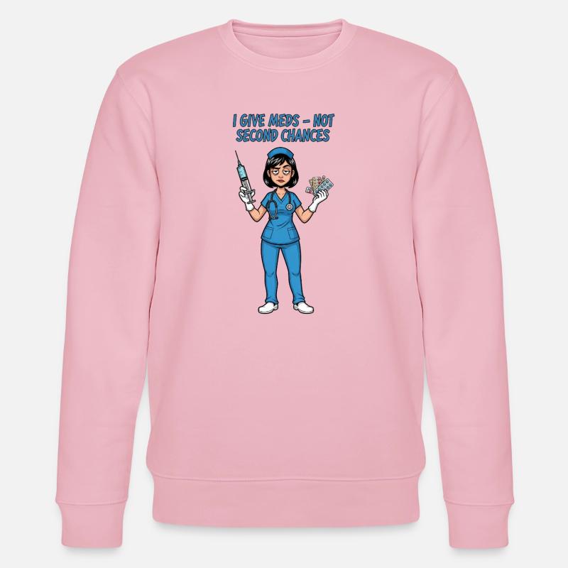 Pflegeheldin Spruch: Krankenschwester Pflegerin - Stanley/Stella Unisex Bio-Sweatshirt CHANGER  - Hellrosa