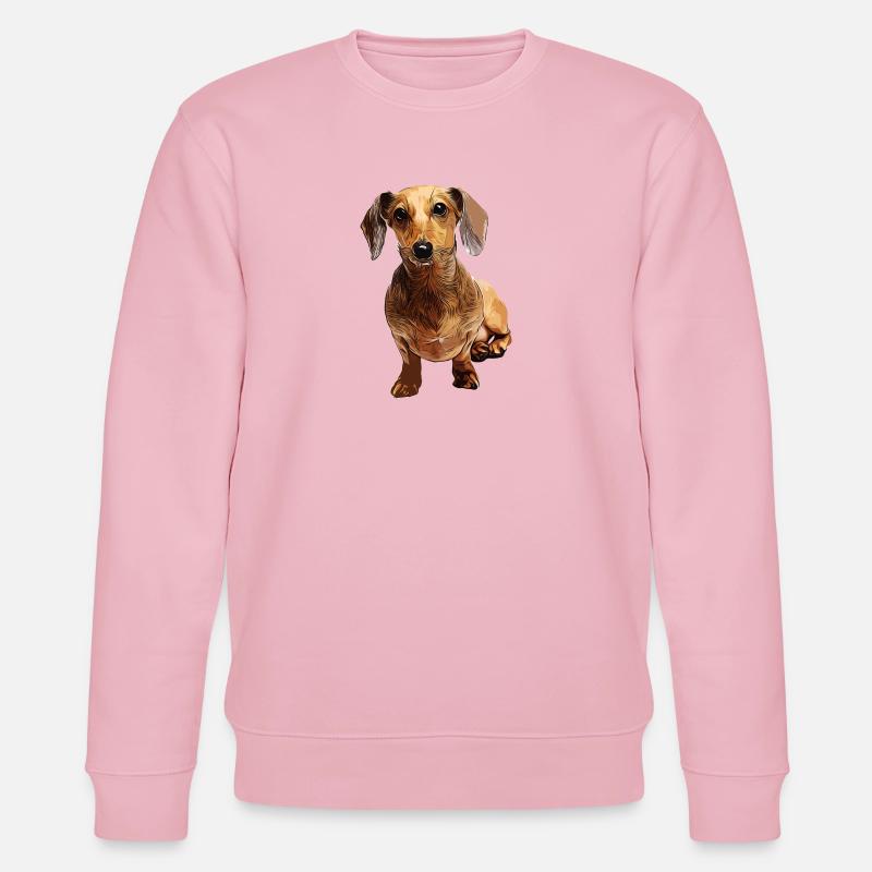 Dackel Teckel Dachshund - Sweat bio CHANGER Stanley/Stella Unisexe - rose pâle