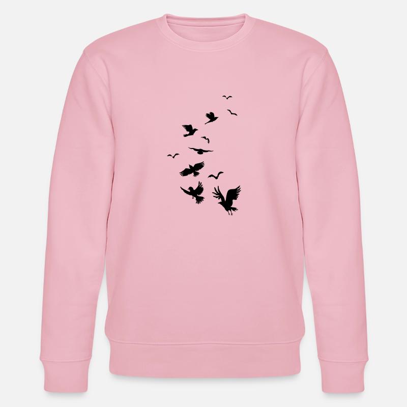 Aufbruch der Raben - Stanley/Stella Unisex Bio-Sweatshirt CHANGER  - Hellrosa