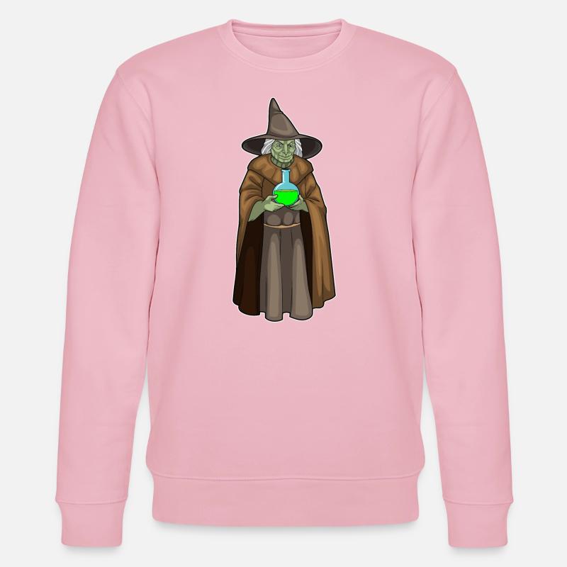 Witch Halloween Magic Potion - Stanley/Stella CHANGER Unisex Organic Sweatshirt - cotton pink