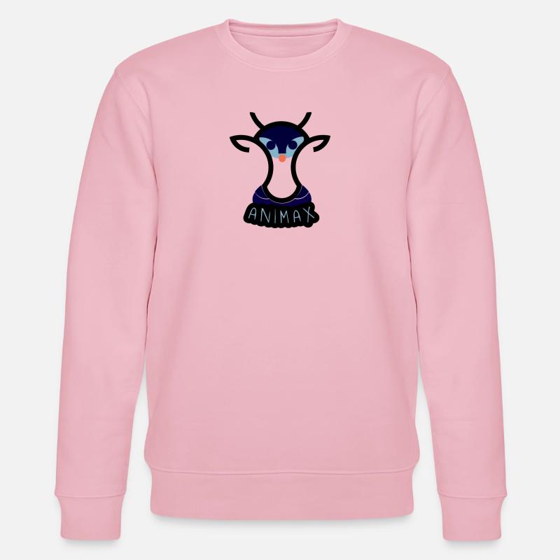 Blue Fox Animax Gesicht - Stanley/Stella Unisex Bio-Sweatshirt CHANGER  - Hellrosa
