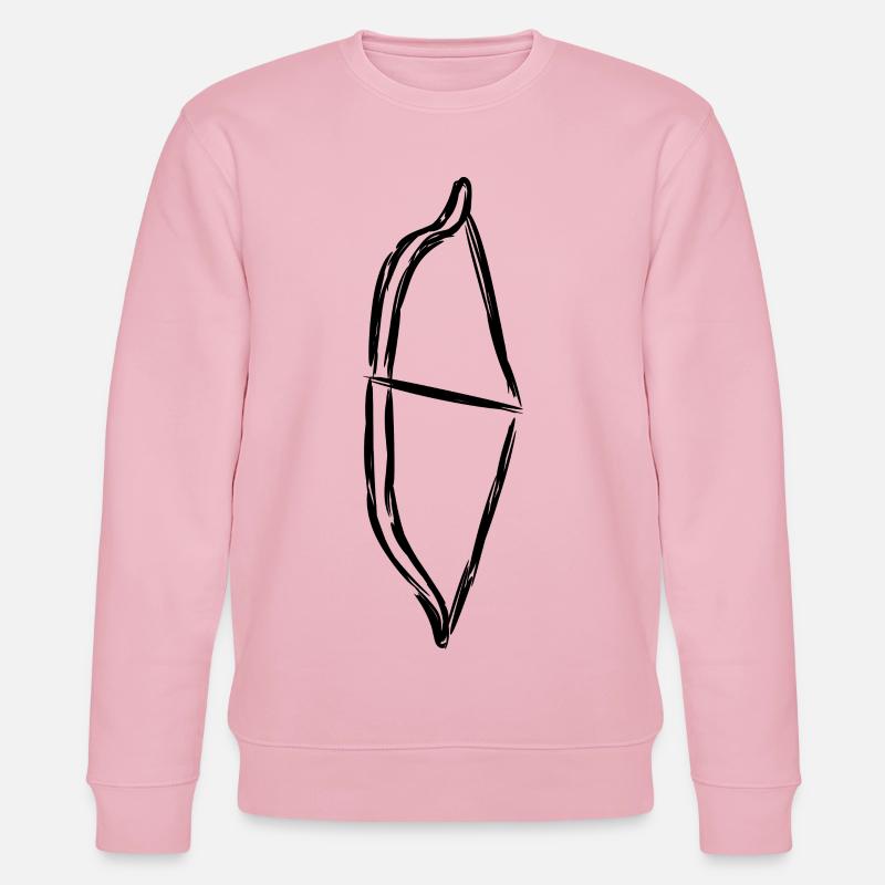 Bogen Zeichnung - Stanley/Stella Unisex Bio-Sweatshirt CHANGER  - Hellrosa