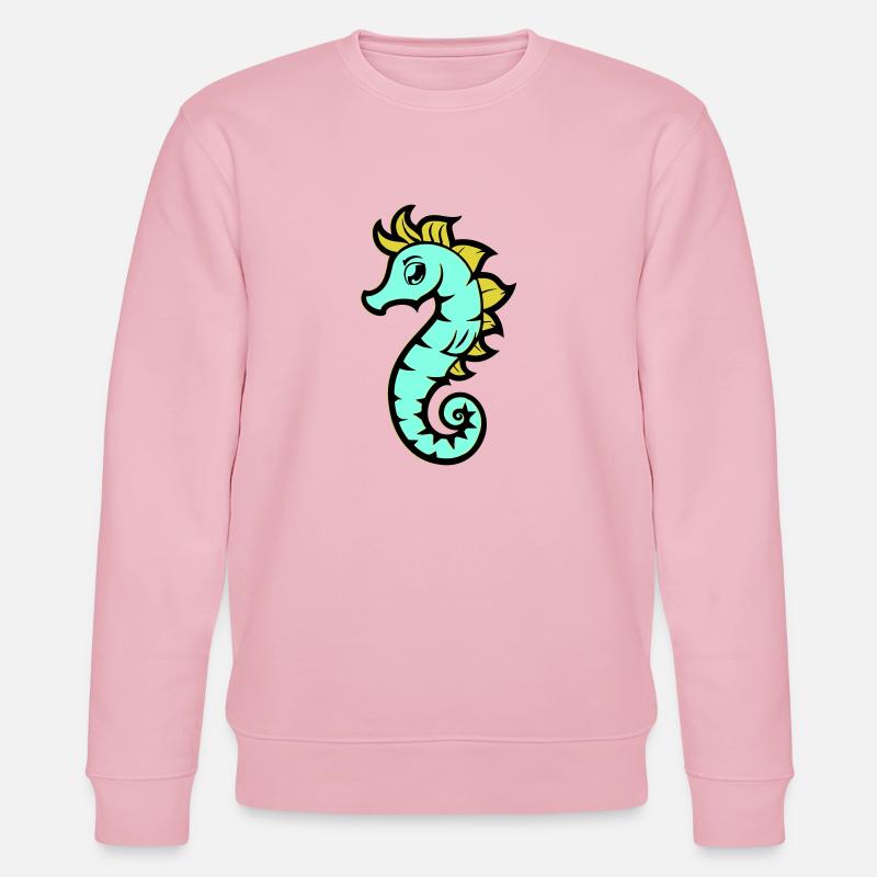 seepferd seepferdchen comic - Stanley/Stella Unisex Bio-Sweatshirt CHANGER  - Hellrosa