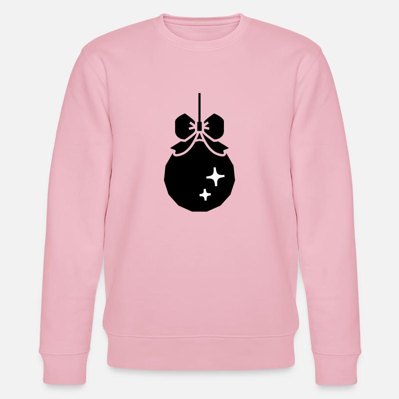 Weihnachts-Deko-Kugel - Stanley/Stella Unisex Bio-Sweatshirt CHANGER  - Hellrosa