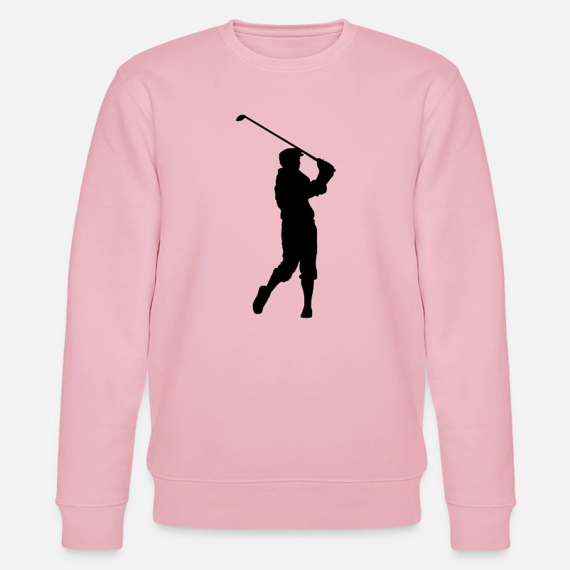 Golfspieler - Stanley/Stella Unisex Bio-Sweatshirt CHANGER  - Hellrosa