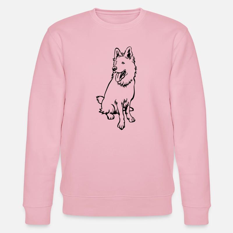 Schweizer Schäferhund - Stanley/Stella Unisex Bio-Sweatshirt CHANGER  - Hellrosa