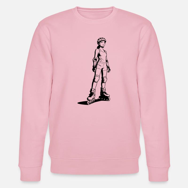 Inline-Skating - Stanley/Stella Unisex Bio-Sweatshirt CHANGER  - Hellrosa