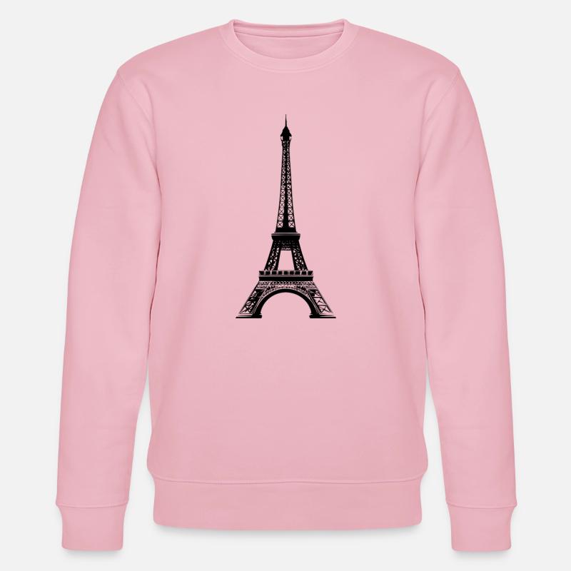 Tour Eiffel - Sweat bio CHANGER Stanley/Stella Unisexe - rose pâle