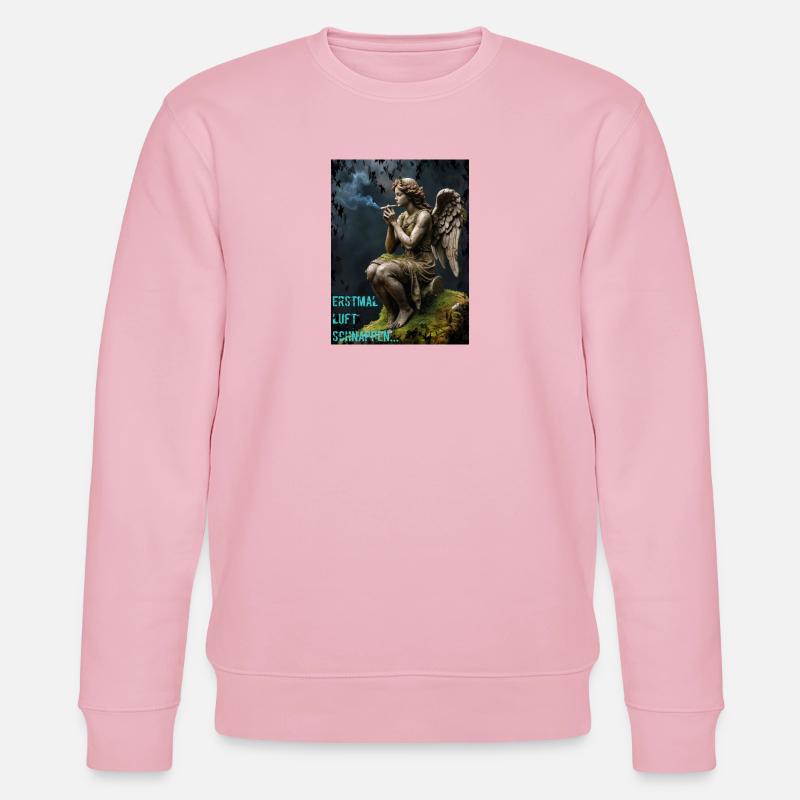 Rauchender Engel - Stanley/Stella Unisex Bio-Sweatshirt CHANGER  - Hellrosa