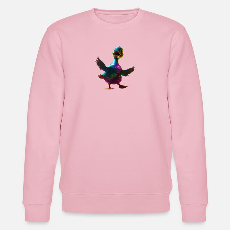 Canard dansant - Sweat bio CHANGER Stanley/Stella Unisexe - rose pâle