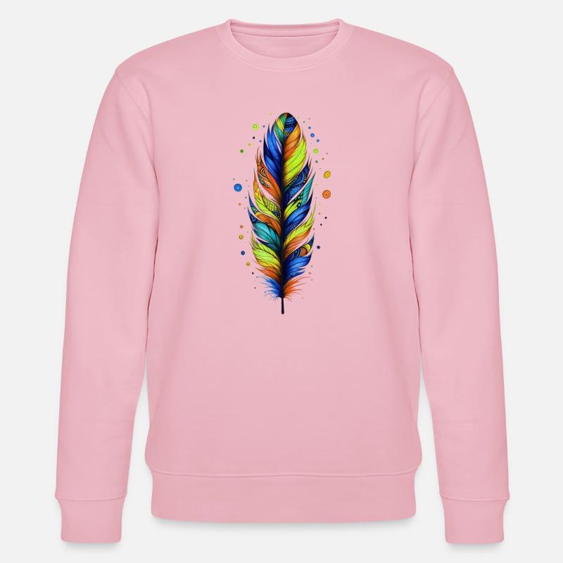 Feder - Stanley/Stella Unisex Bio-Sweatshirt CHANGER  - Hellrosa
