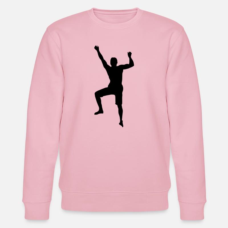 Grimper Power Man – Défi Bloc - Sweat bio CHANGER Stanley/Stella Unisexe - rose pâle