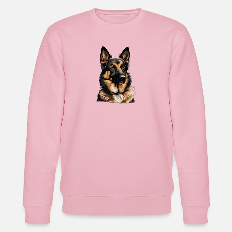 chien de berger - Sweat bio CHANGER Stanley/Stella Unisexe - rose pâle