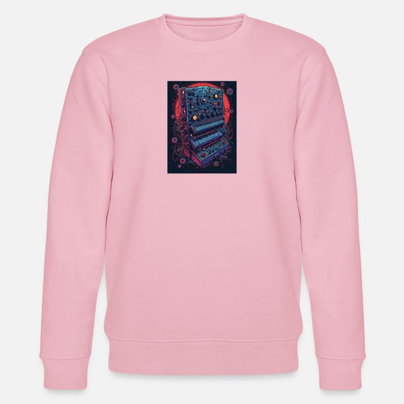 Futuristisches elektronisches Musikgerät - Stanley/Stella Unisex Bio-Sweatshirt CHANGER  - Hellrosa