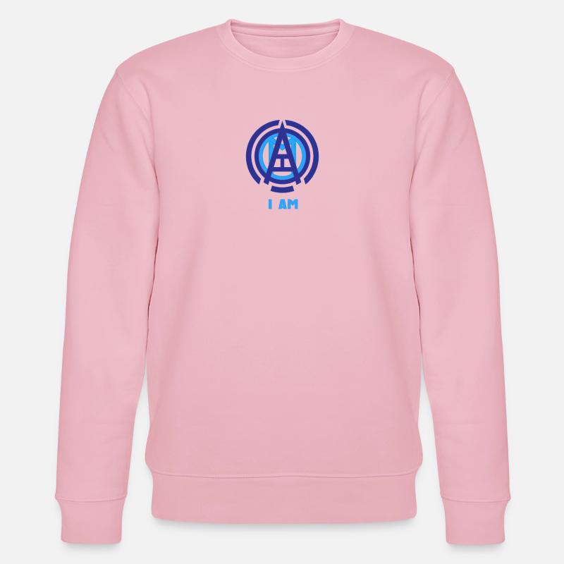 Ich BIN Symbol - Stanley/Stella Unisex Bio-Sweatshirt CHANGER  - Hellrosa