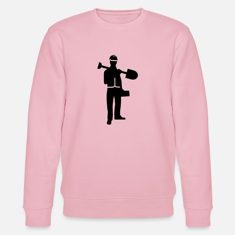 Ouvrier du bâtiment - Sweat bio CHANGER Stanley/Stella Unisexe - rose pâle