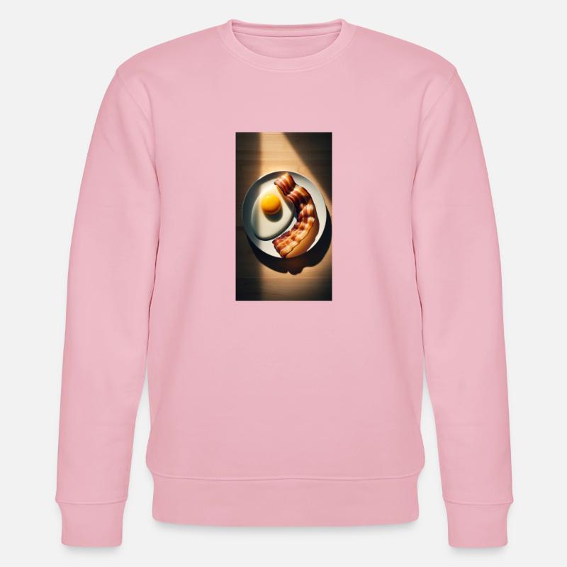 Bacon and eggs - Stanley/Stella CHANGER Unisex Organic Sweatshirt - cotton pink