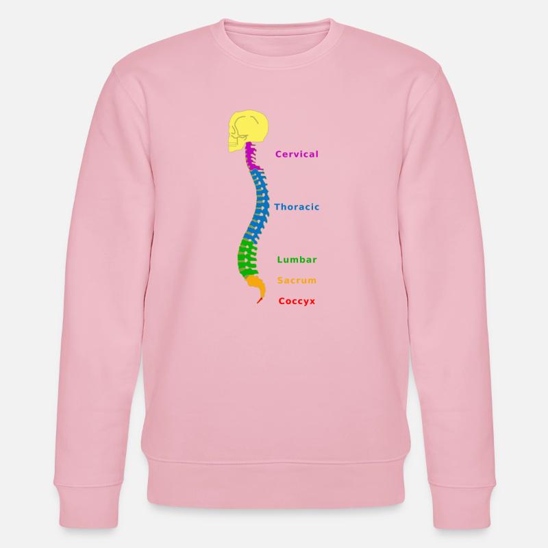 Wirbelsäule Spine Physio - Stanley/Stella Unisex Bio-Sweatshirt CHANGER  - Hellrosa