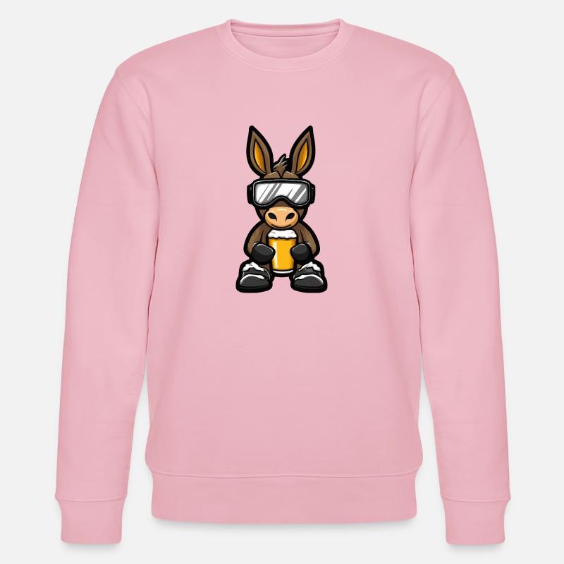 Donkey Après-Ski Bière Bande Dessinée - Sweat bio CHANGER Stanley/Stella Unisexe - rose pâle