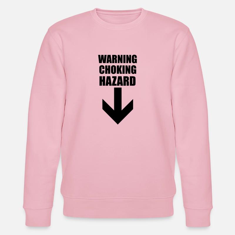 Warning Choking Hazard - Stanley/Stella Unisex Bio-Sweatshirt CHANGER  - Hellrosa