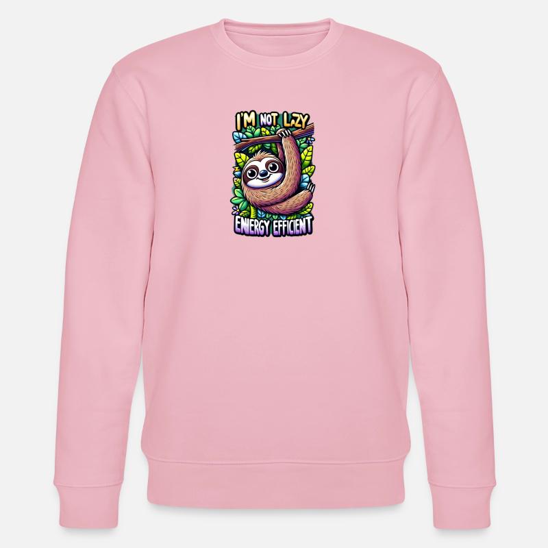 Faultier (Flash) - Stanley/Stella Unisex Bio-Sweatshirt CHANGER  - Hellrosa