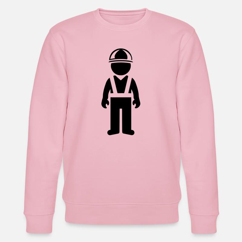 Construction worker - Stanley/Stella CHANGER Unisex Organic Sweatshirt - cotton pink