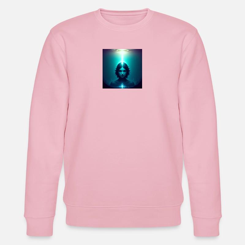 Ätherisches Frontlicht - Stanley/Stella Unisex Bio-Sweatshirt CHANGER  - Hellrosa