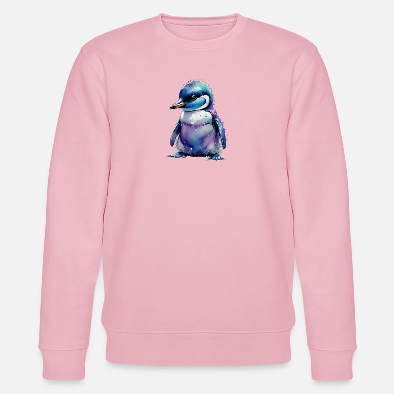 Poussins manchots manchots - Sweat bio CHANGER Stanley/Stella Unisexe - rose pâle