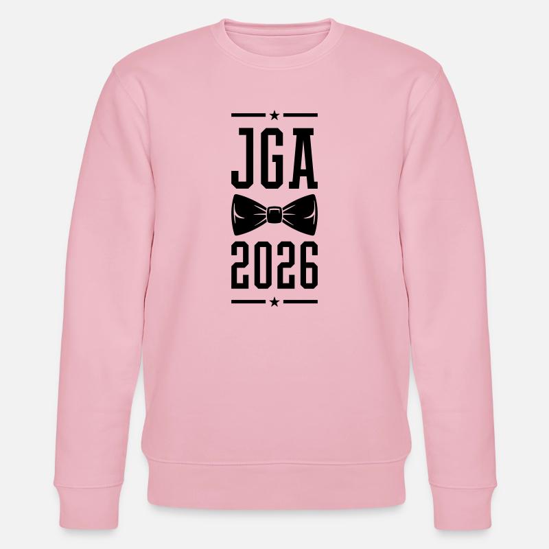 Jga 2026 Junggeselenabschied - Stanley/Stella Unisex Bio-Sweatshirt CHANGER  - Hellrosa